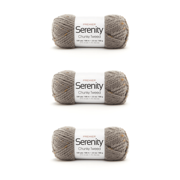 Serenity® Chunky Tweeds Bag of 3