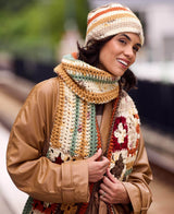 Polychrome Stripe Crochet Beanie