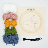 Punch Needle Kit 6" Hoop - Desert