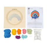 Punch Needle Kit 8" Hoop - Rainbow