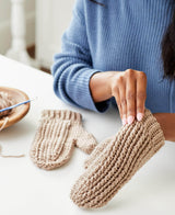 Cable Columns Mitts or Mittens