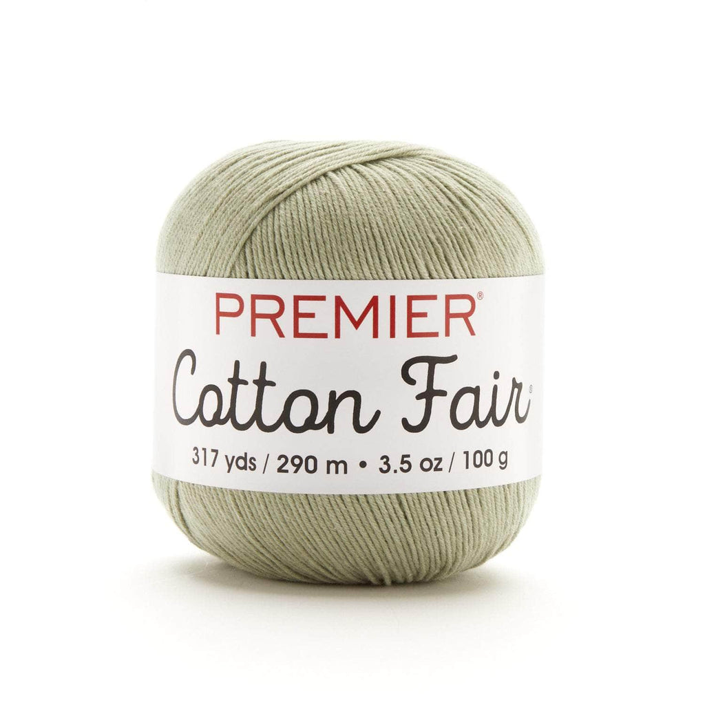 Premier Yarn 61892s Cotton Fair Solid Yarn, Lemon Drops, 3 Pack