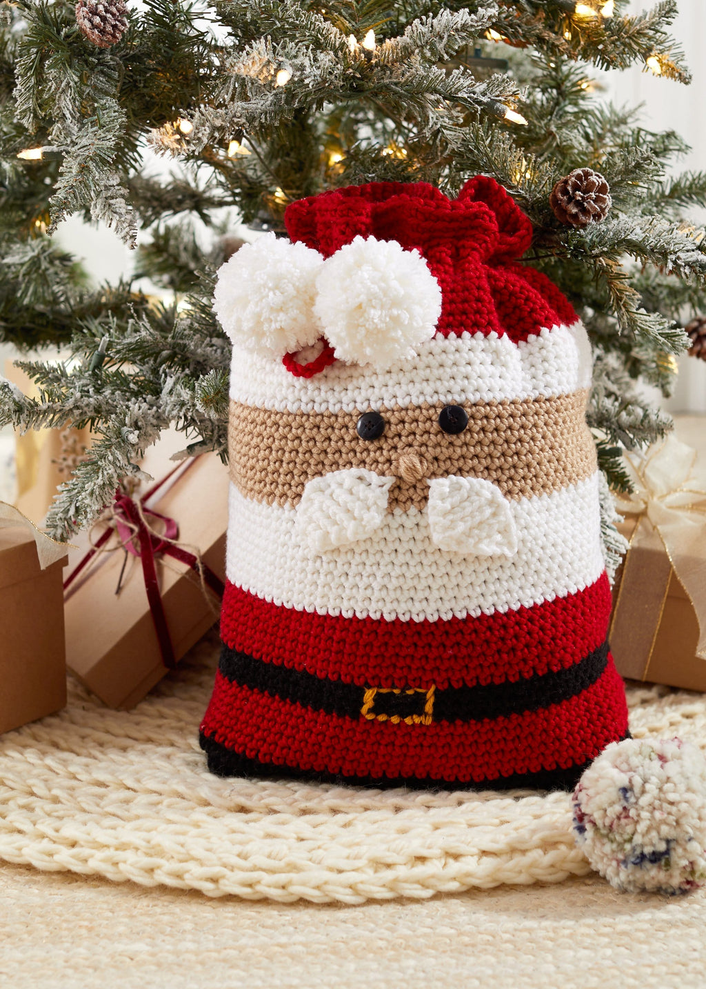 Little Crochet Christmas Gift Bag