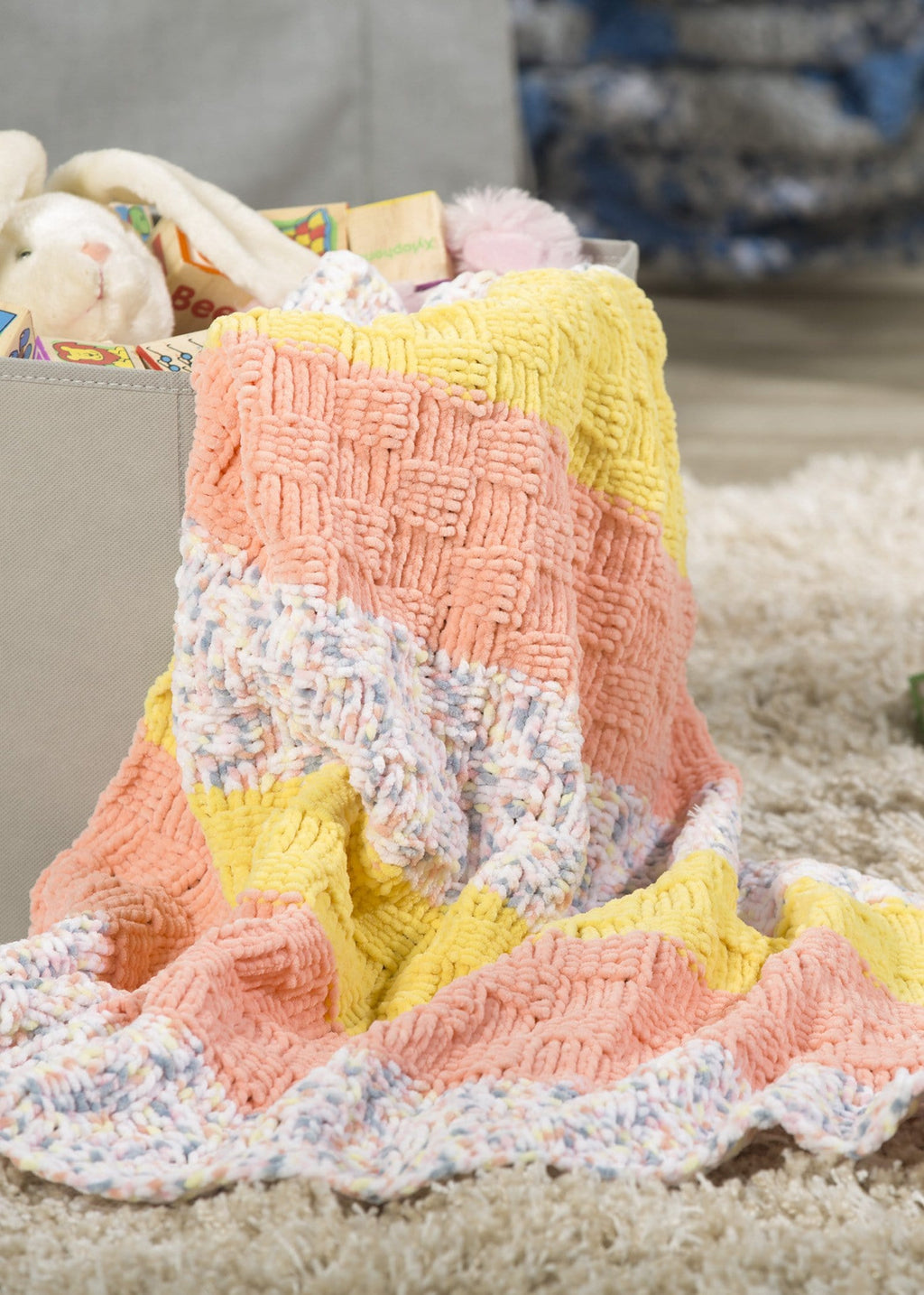 Color Block Baby Blanket Premier Yarns