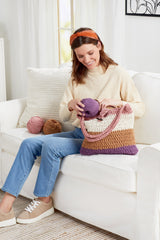 Striped Shoulder Bag