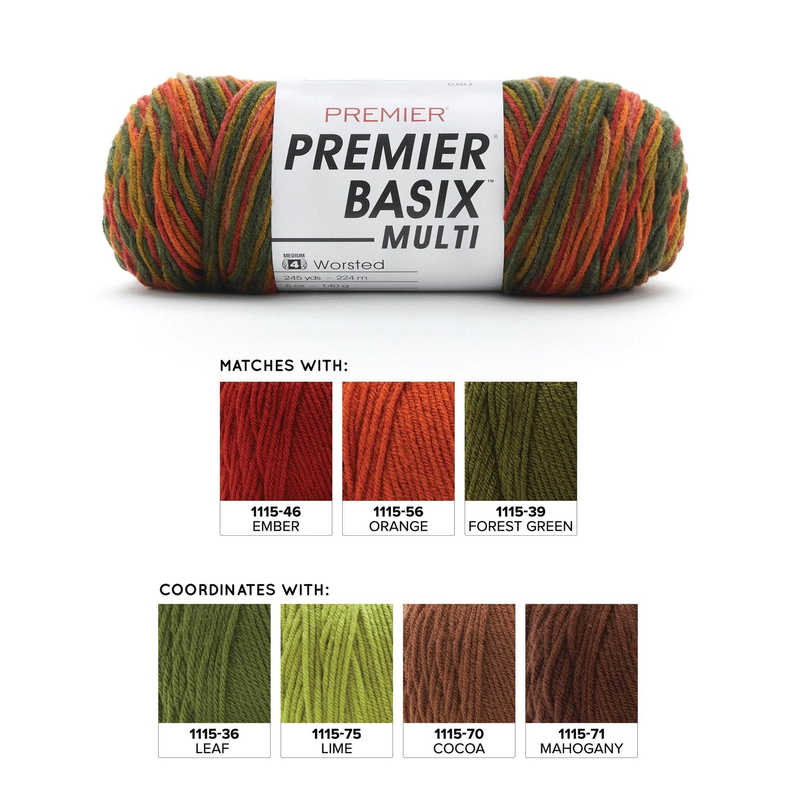 Basix® Worsted Multis – Premier Yarns