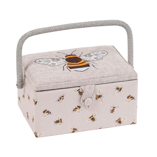 Embroidered Bee Sewing Box