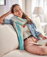 Ribbed Bluebell Scarf