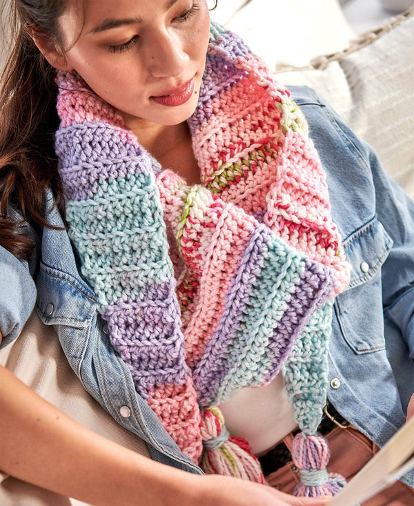 Floral Strands Sideways Scarf