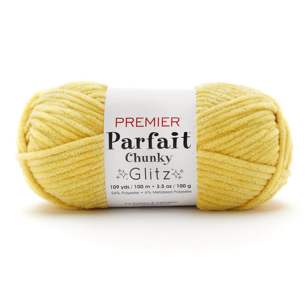  Premier Yarns Eyelash Yarn, Made of Polyester, Bulky Yarn for  Crocheting and Knitting, Perfect for Toy and Decorative Accents, Gold, 3.5  oz, 214 Yards