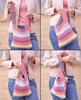 Candy Stripe Knot Bag