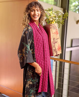 Knit Basketweave Scarf