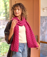 Knit Basketweave Scarf