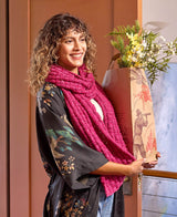 Knit Basketweave Scarf