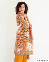 Striped Sweater + Granny Square Blanket