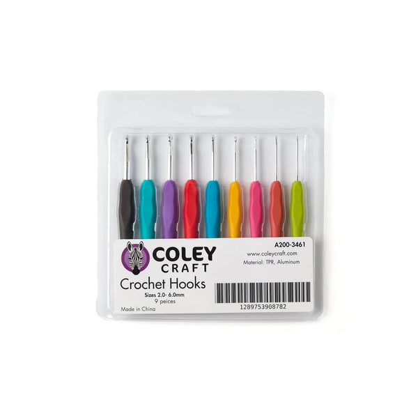 Soft-handle Crochet Hooks Kit - 9 Sizes