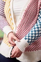 Mixed Checks Cardigan