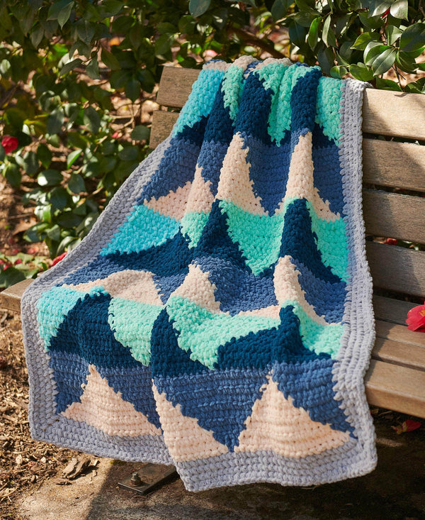 Zig Zag Shadows Throw
