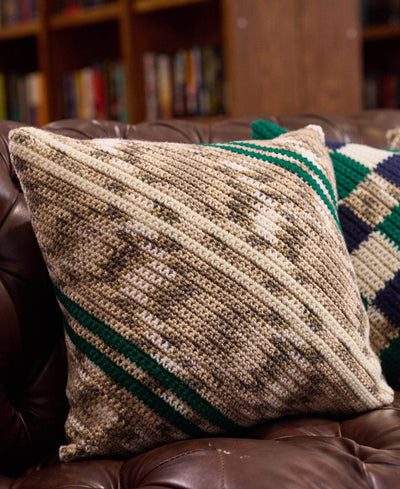 Plaid Pages Pillow Trio