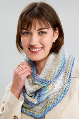 Knit Blooming Bandana Cowl