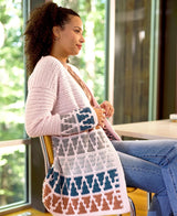 Blush and Stone Mosaic Cardi