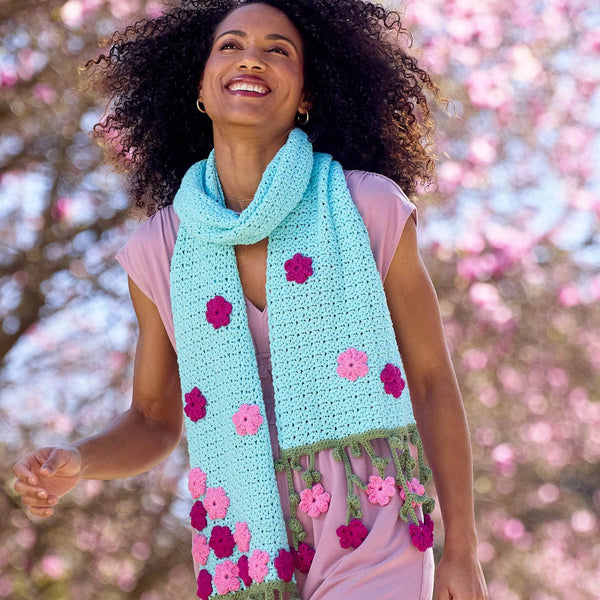 Breezy Blossoms Scarf – Premier Yarns Breezy Blossoms Scarf – Premier Yarns