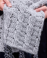 Frosted Cables Hat and Scarf Set