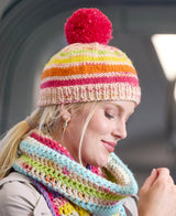 Polychrome Stripe Knit Beanie