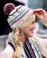Polychrome Stripe Knit Beanie