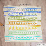 Cool Tones (S2) KAL-Rainbow Garden Blanket