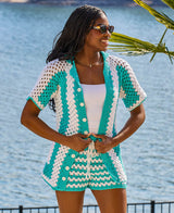 Button Down Short & Shirt Set
