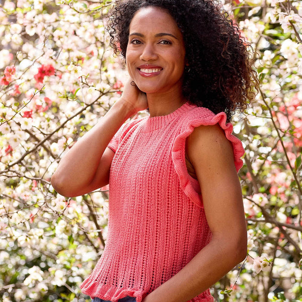 Hibiscus Ruffled Top – Premier Yarns