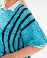 Vertical Stripe Pullover