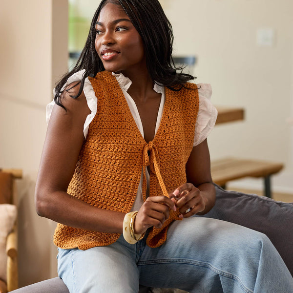 Front Tie Vest – Premier Yarns