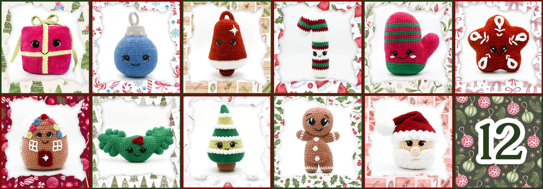 Selection of Premier Yarns in holiday colors and textures