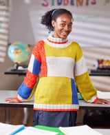 Color & Texture Block Sweater