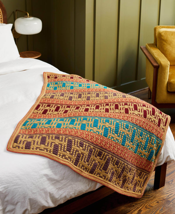 Mosaic Stripes Throw