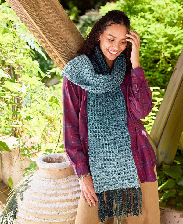 Deep Sea Waffle Scarf