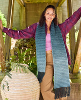 Deep Sea Waffle Scarf