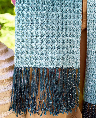 Deep Sea Waffle Scarf