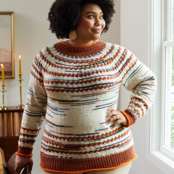 Chevron Yoke Pullover – Premier Yarns