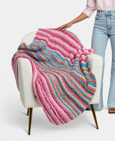 Garter Stripe Throw