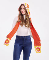 Granny Square Hooded Scarf