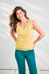 Sunshine Motif Vest