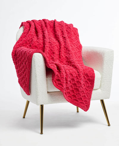 Slip Stitch Honeycomb Throw