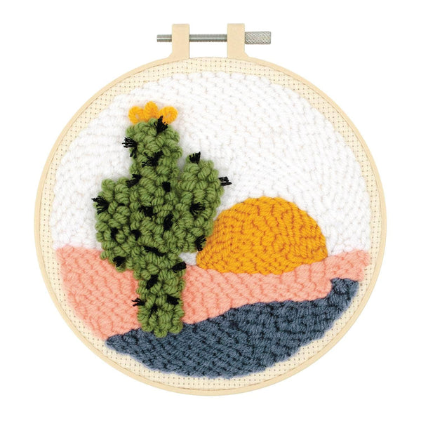 Punch Needle Kit 6" Hoop - Desert