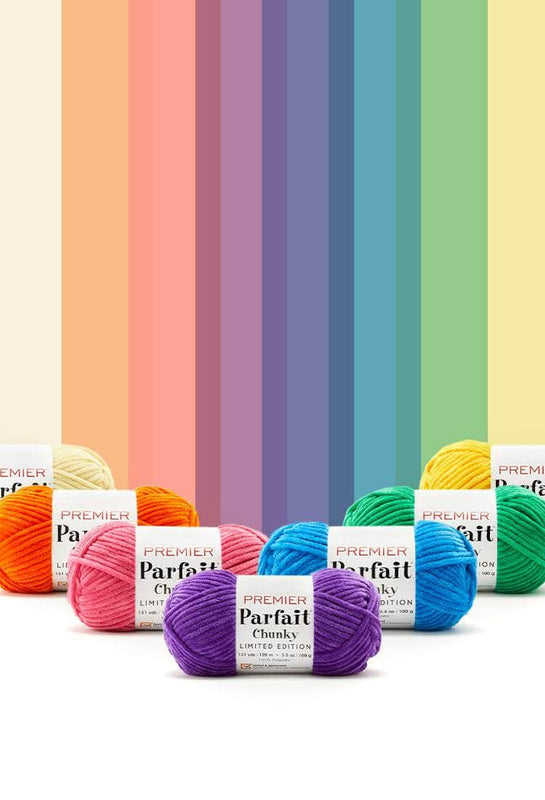 Image displaying new limited edition colors of Premier Parfait Chunky Yarn