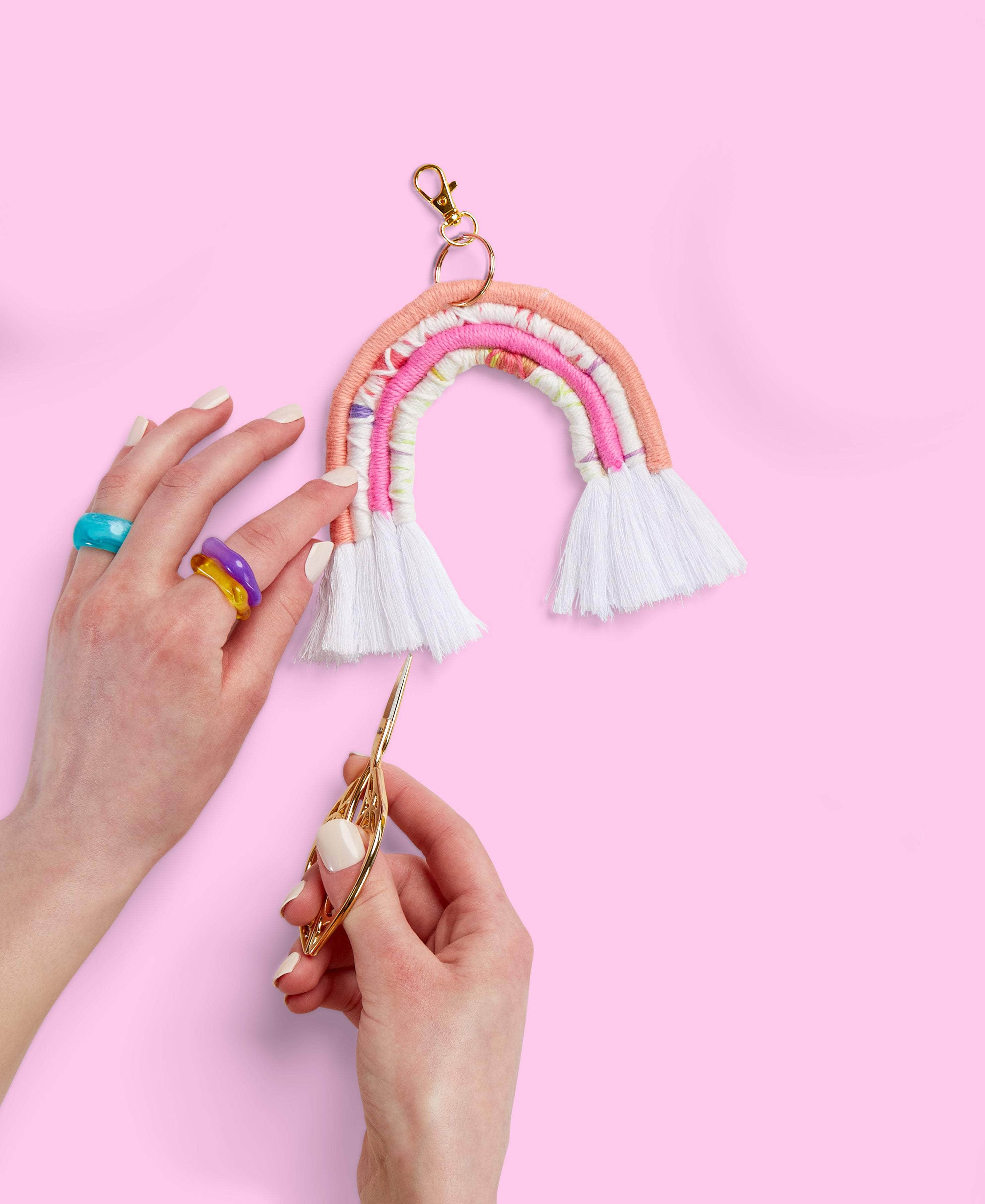 Rainbow Keychain Premier Yarns