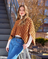 Striped Sideways Poncho