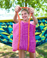 Bright Stripe Knit Tote